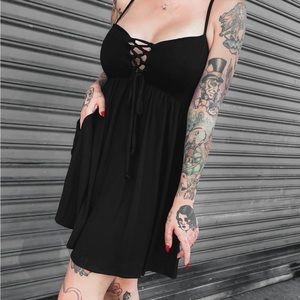 Foxblood Lollirot Babydoll Dress Medium NWOT